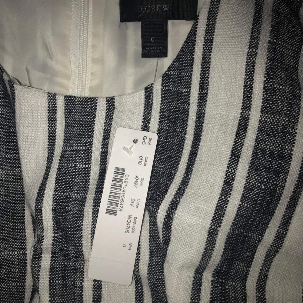 JCrew Tall Belted dress NWT red or black - Picture 6 of 8